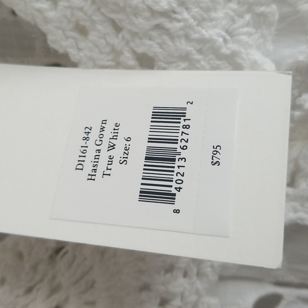 LoveShackFancy Dress NWT True White Hasina Gown - Picture 5 of 9